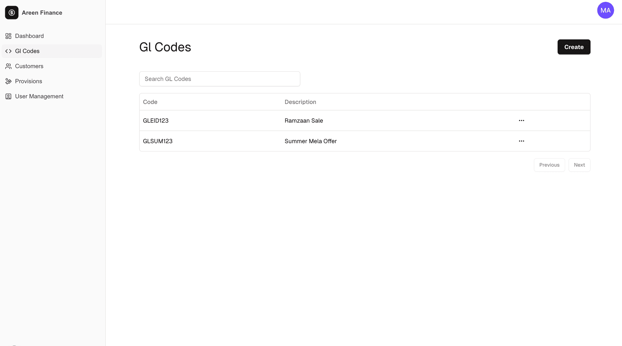 An Image showing a snippet of the Screen to manage hr applications
